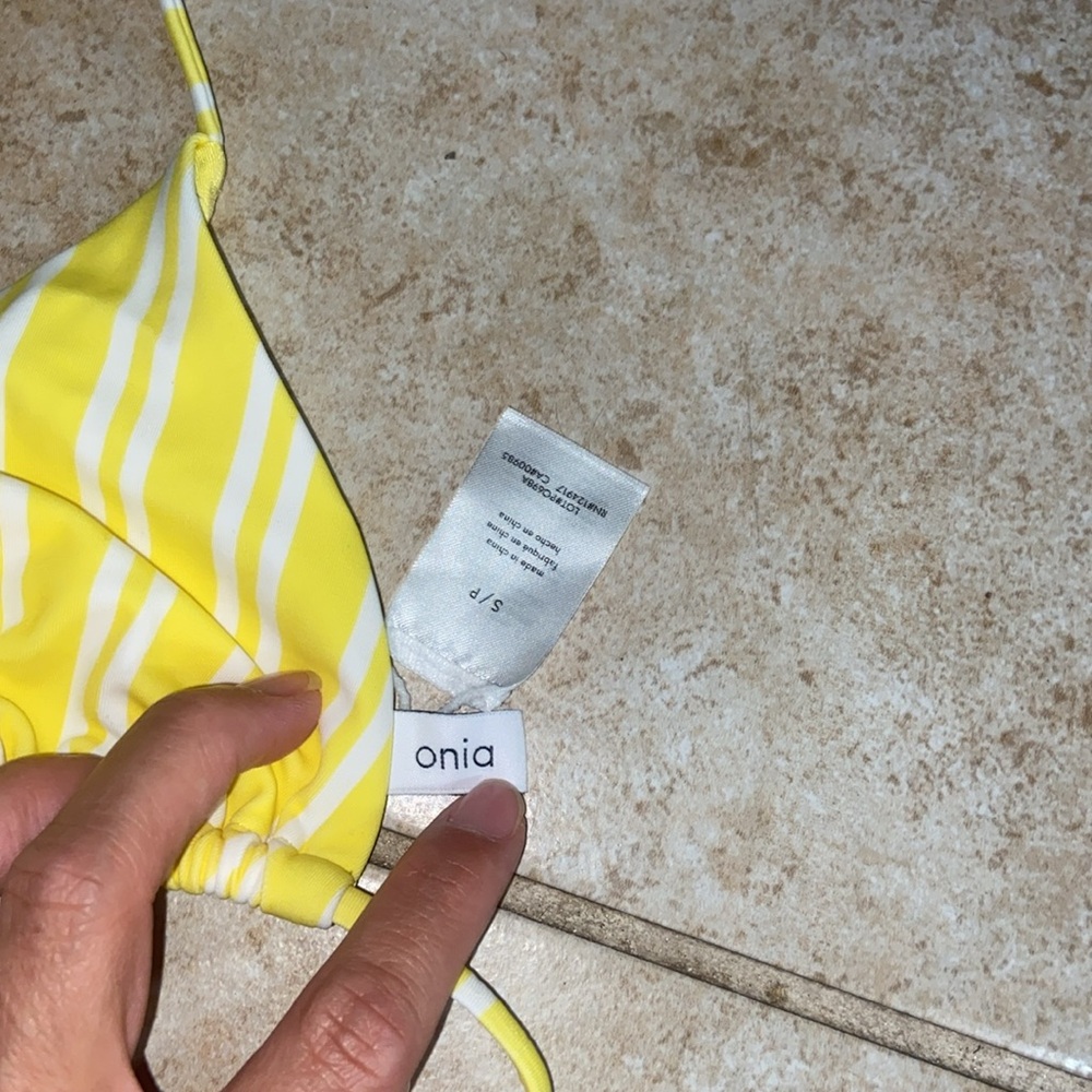 ONIA size S Megan Bikini Top yellow - Picture 3 of 3